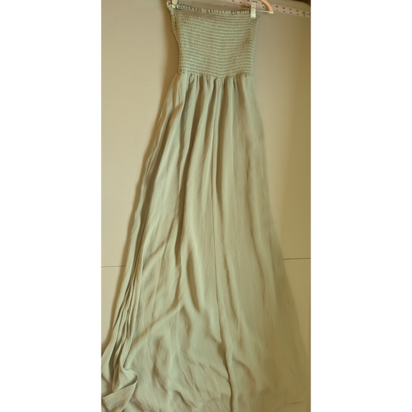 NWD Reformation Hibiscus Maxi Dress Gown Size S Seafoam #2A504 - Picture 5 of 13
